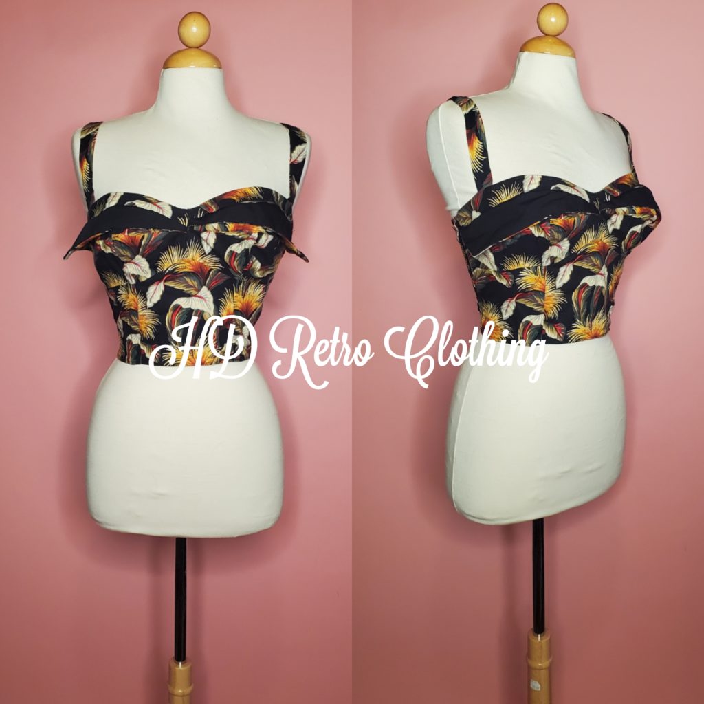 Wing bust or petal bust top